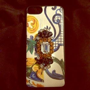 Dolce & Gabbana, crystal, floral, phone cover i7/8